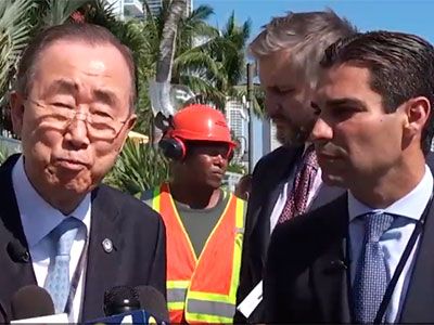Alcalde Suárez con líderes mundiales sobre el clima